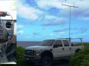 Eric Agrigado, WH6EZE, operated as a rover — seen here in the Puna District of the Big Island — making 41 contacts and activating 7 grids. The inset shows his mobile gear.